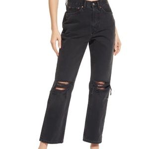 Topshop Ripped Dad Jean